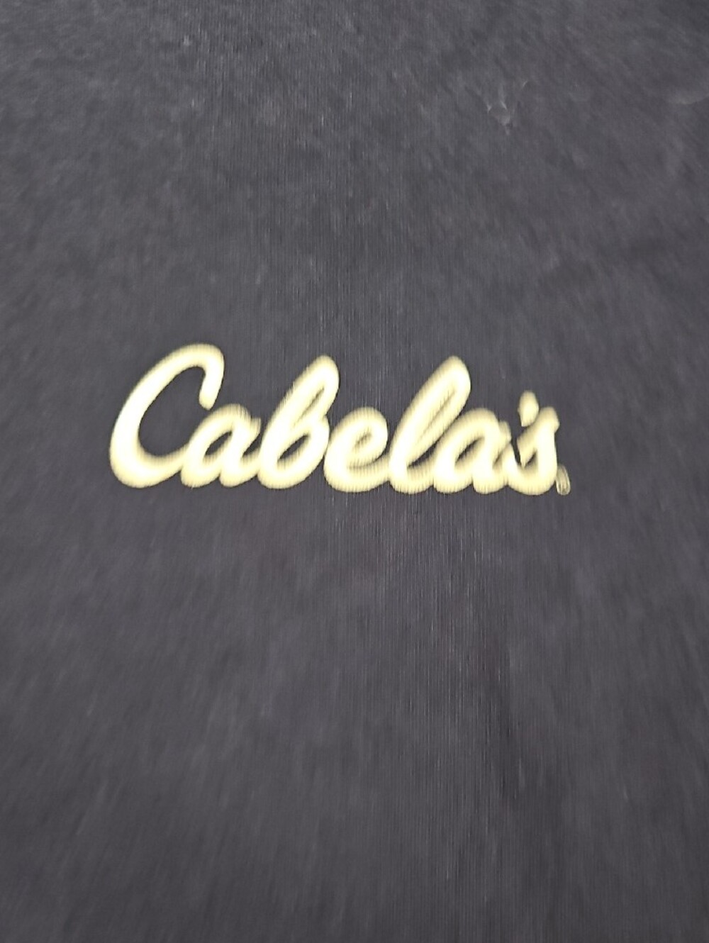 Cabela's Size L Men's Navy Tee with Sunset Deer Graphic On Back - Picture 8 of 12